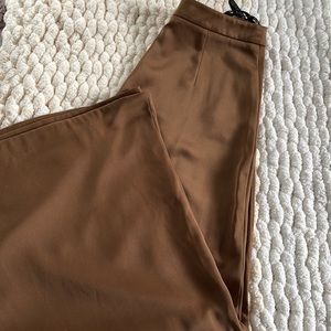 Bronze Topshop wide leg pants